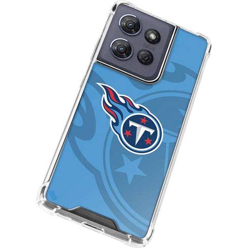 NFL Tennessee Titans Double Vision Moto G Power 5G (2025) Clear Case